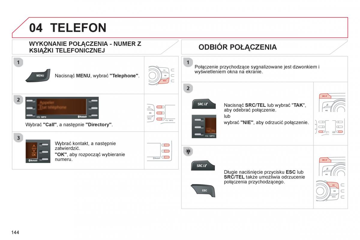 Citroen C Zero instrukcja obslugi / page 146