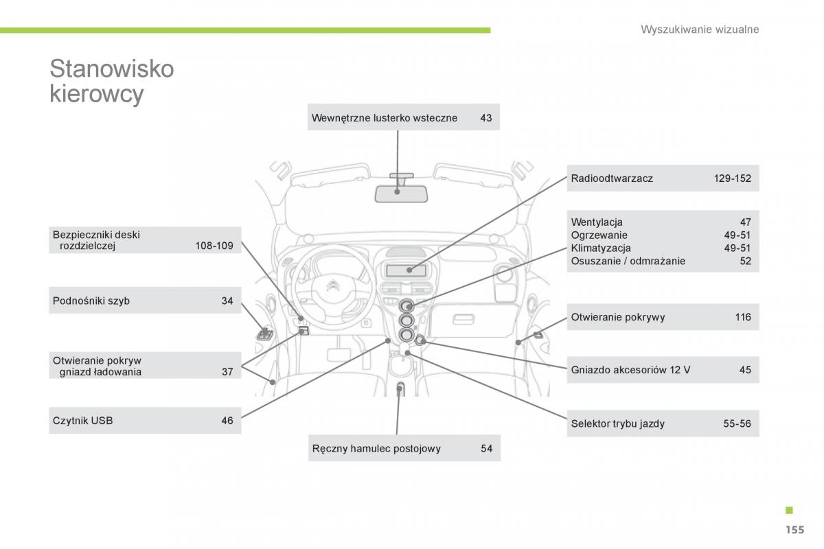 Citroen C Zero instrukcja obslugi / page 157