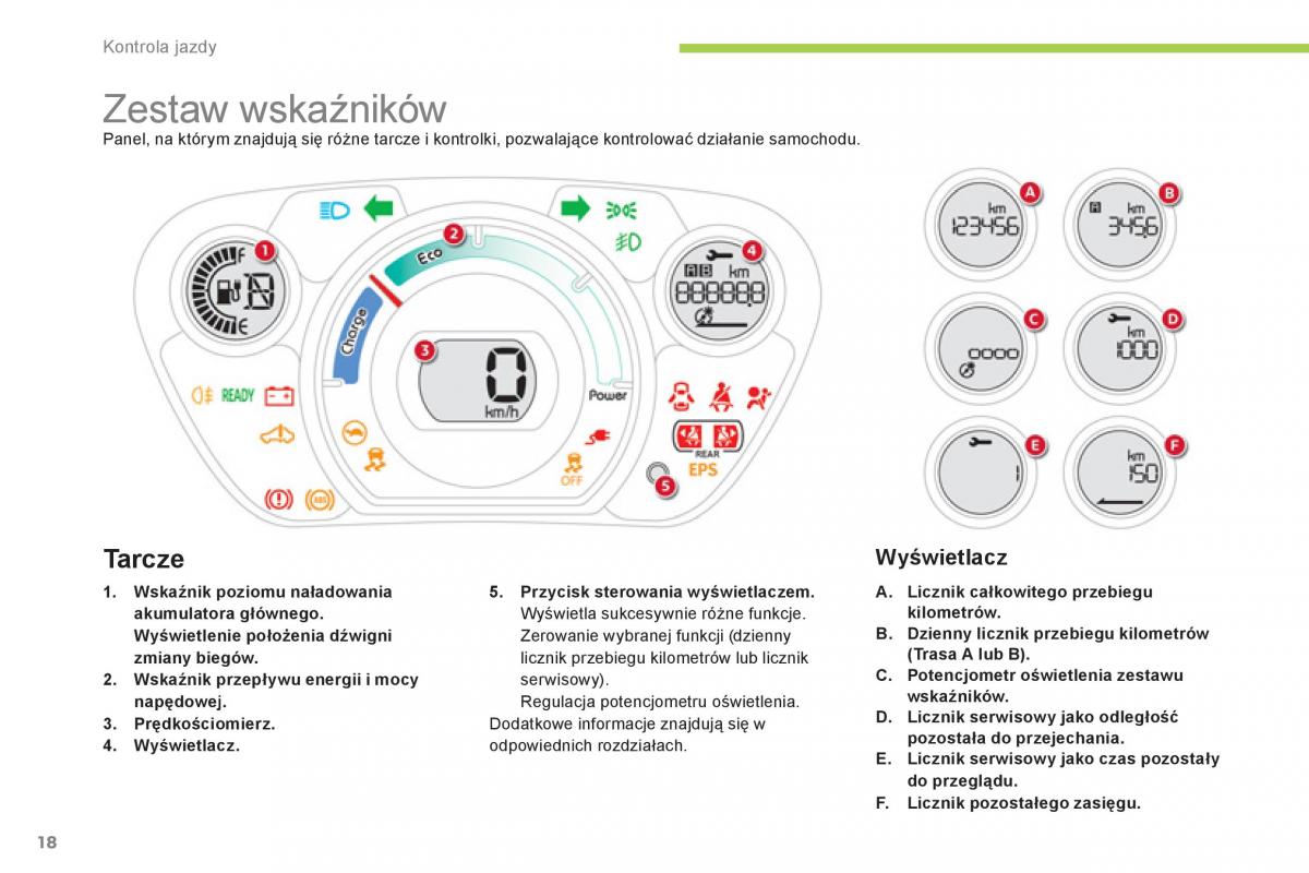 Citroen C Zero instrukcja obslugi / page 20