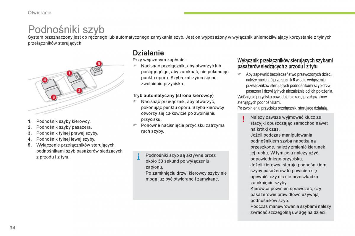 Citroen C Zero instrukcja obslugi / page 36