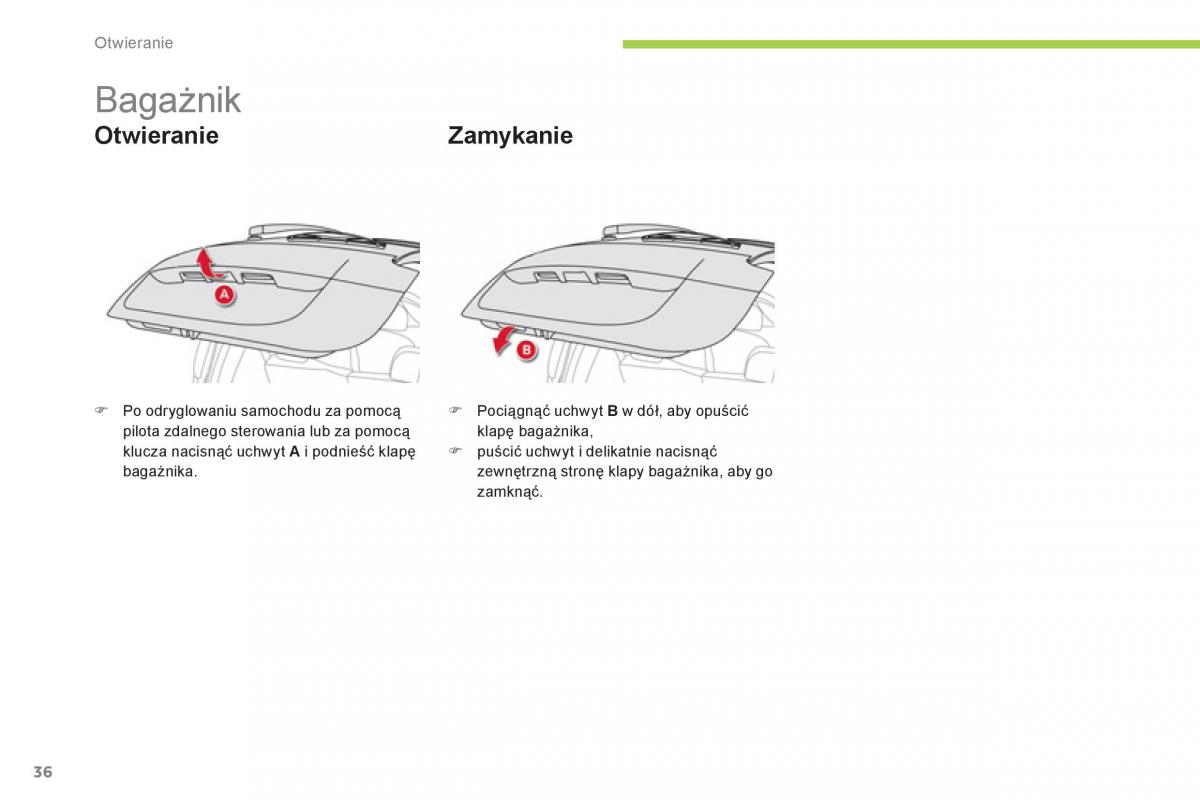 Citroen C Zero instrukcja obslugi / page 38