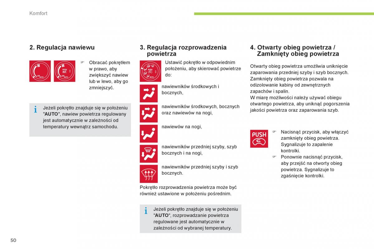 Citroen C Zero instrukcja obslugi / page 52