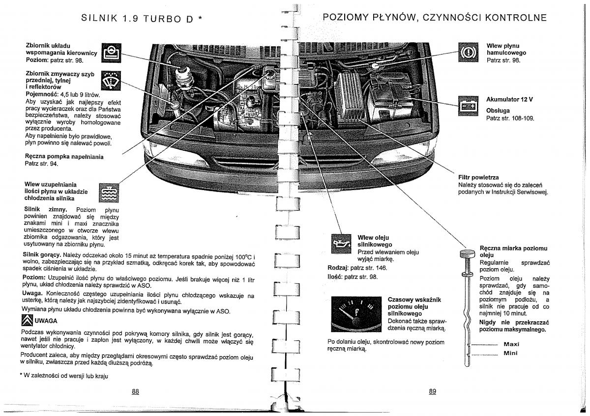 Citroen Evasion instrukcja obslugi / page 42