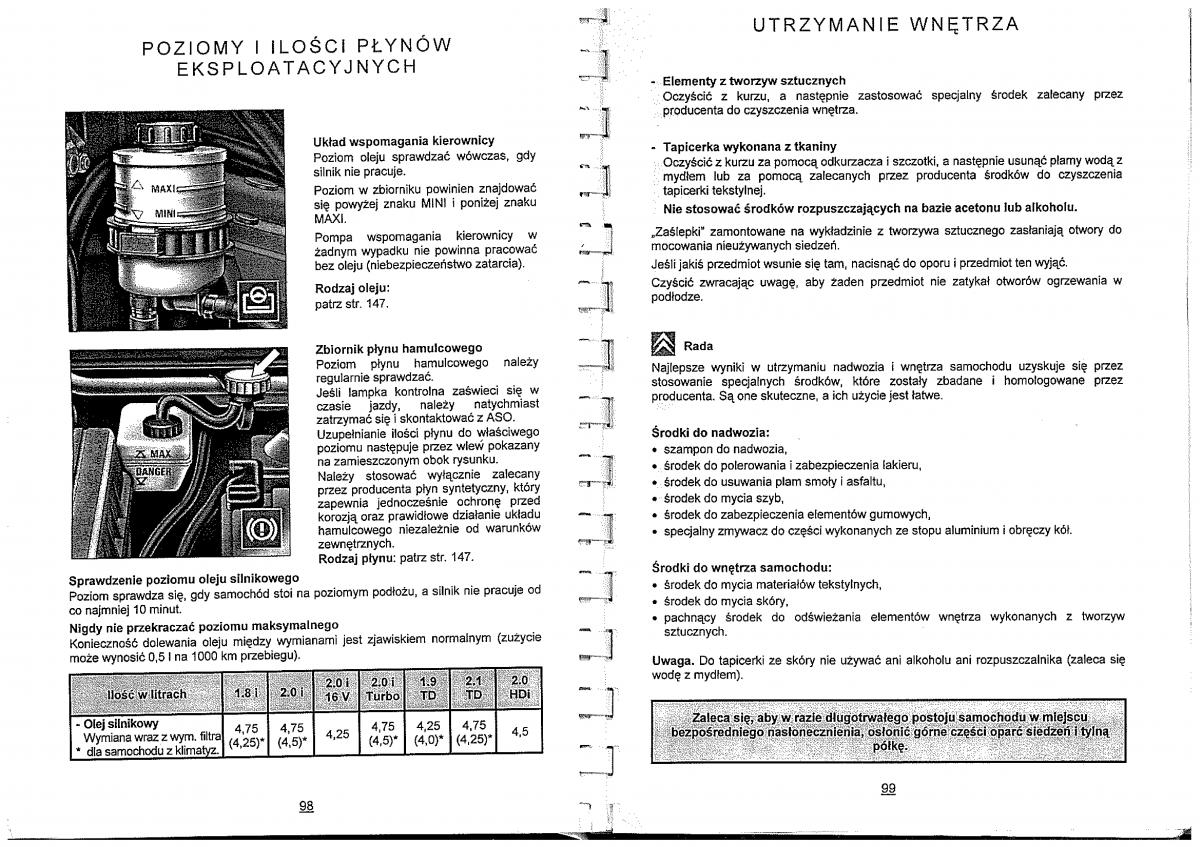 Citroen Evasion instrukcja obslugi / page 46