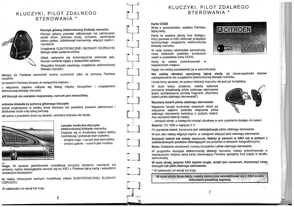 Citroen Evasion instrukcja obslugi / page 5