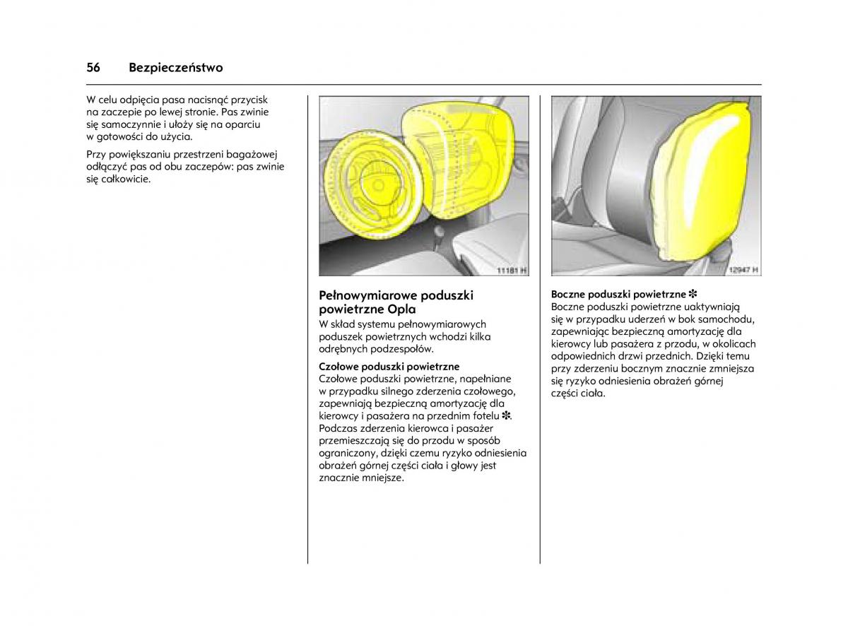 Opel Agila A instrukcja obslugi / page 60