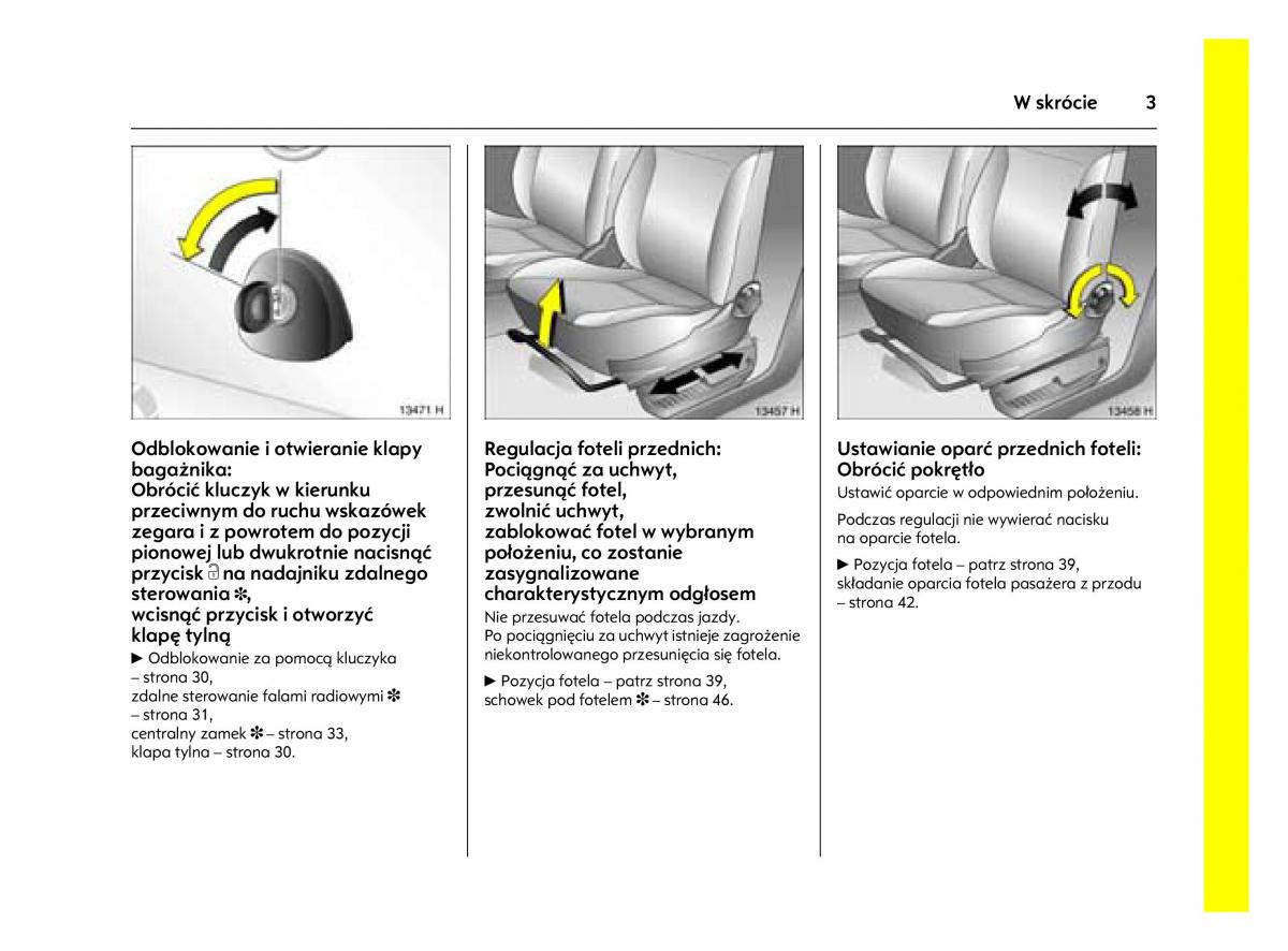 Opel Agila A instrukcja obslugi / page 7