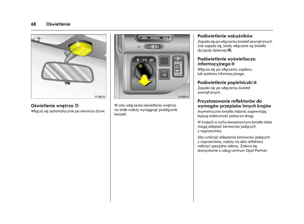 Opel Agila A instrukcja obslugi / page 72