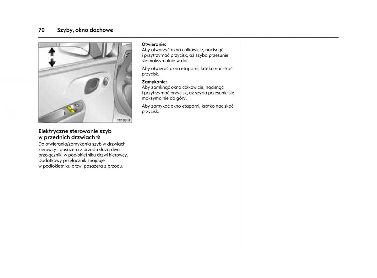 Opel Agila A instrukcja obslugi / page 74