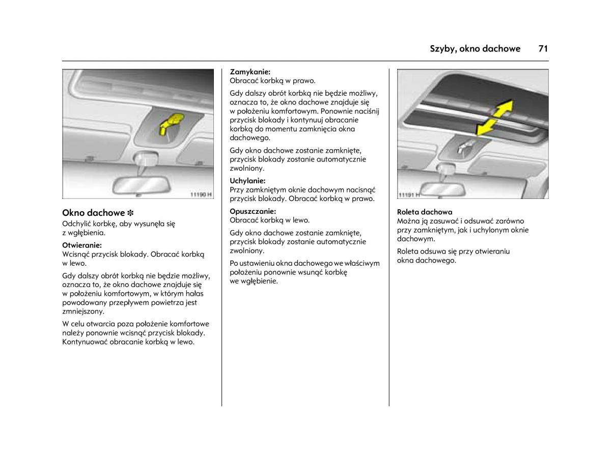 Opel Agila A instrukcja obslugi / page 75