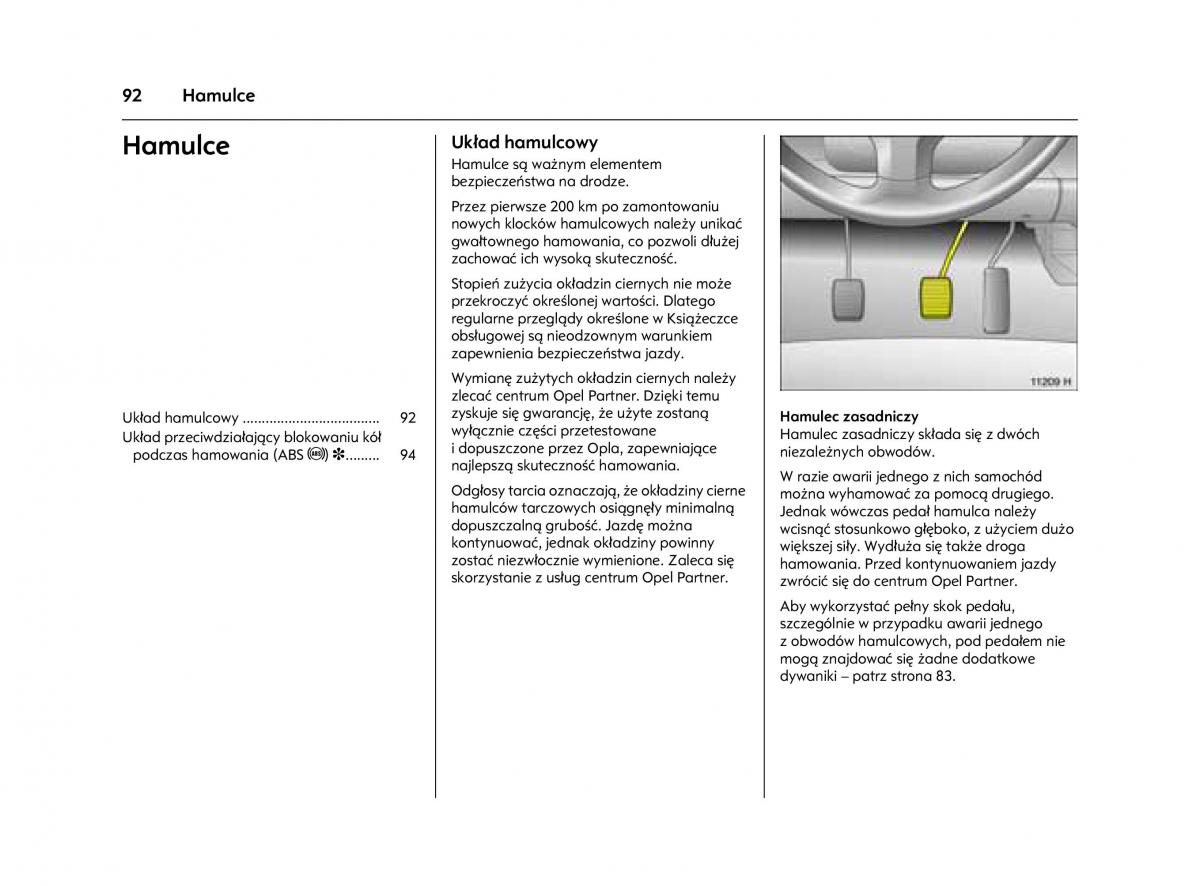 Opel Agila A instrukcja obslugi / page 96