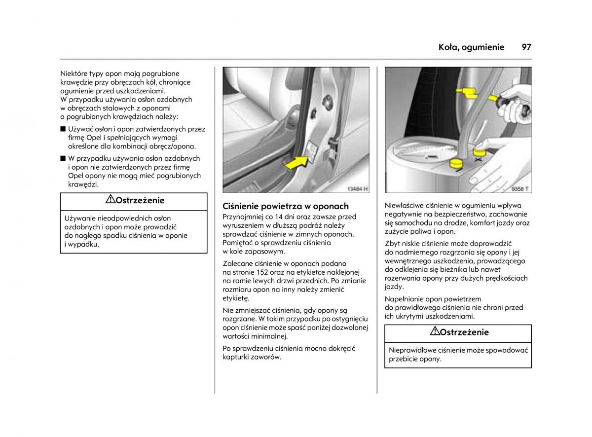 Opel Agila A instrukcja obslugi / page 101