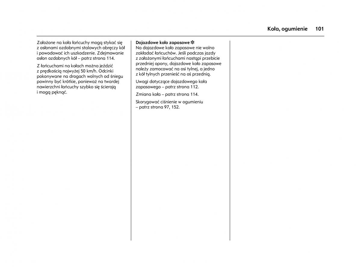 Opel Agila A instrukcja obslugi / page 105