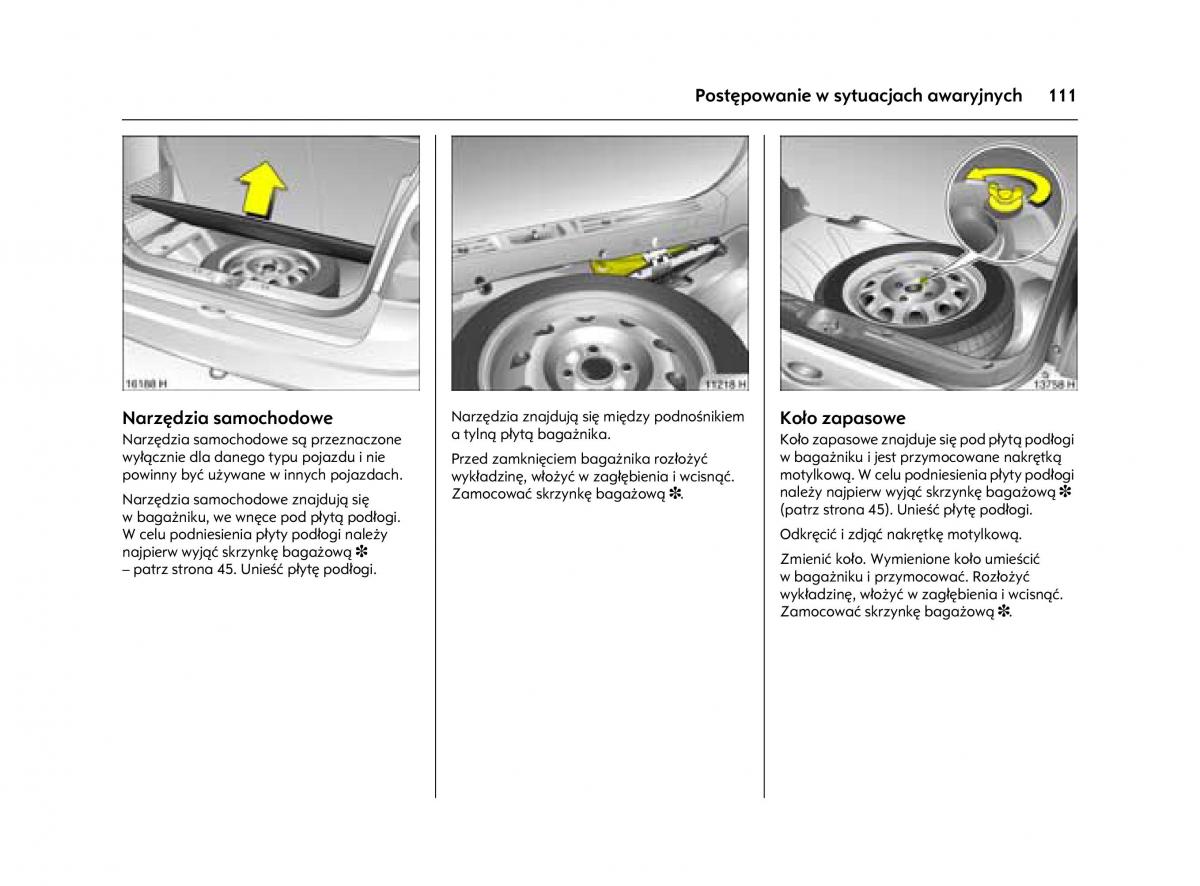 Opel Agila A instrukcja obslugi / page 115