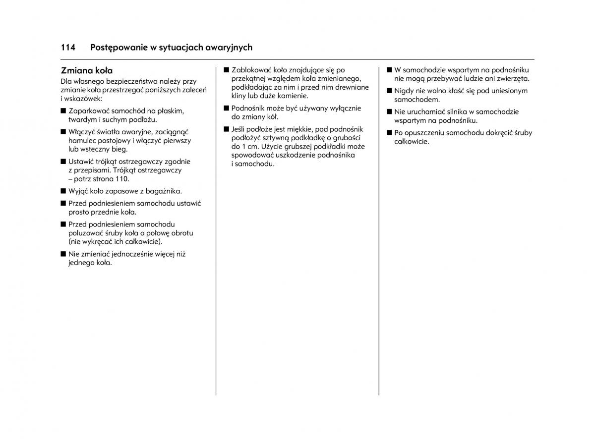 Opel Agila A instrukcja obslugi / page 118