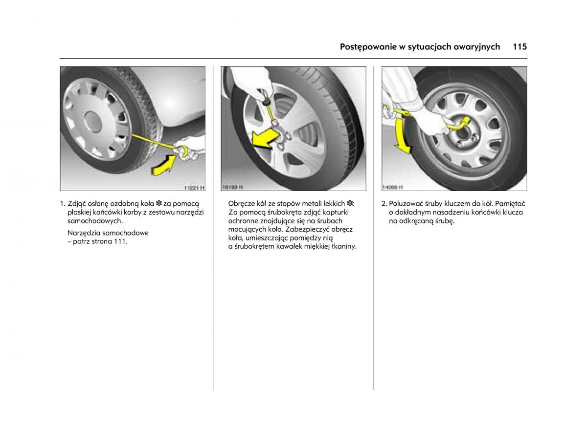 Opel Agila A instrukcja obslugi / page 119