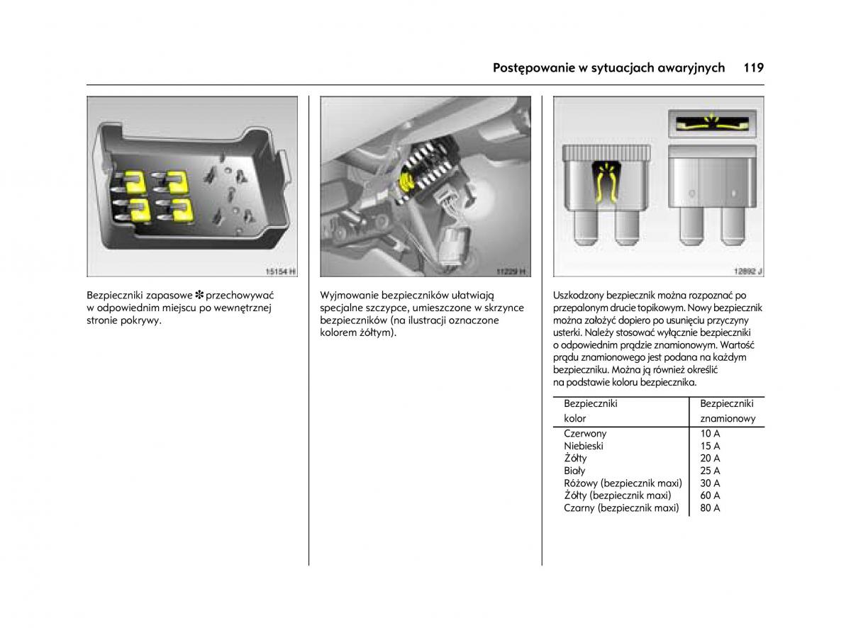 Opel Agila A instrukcja obslugi / page 123