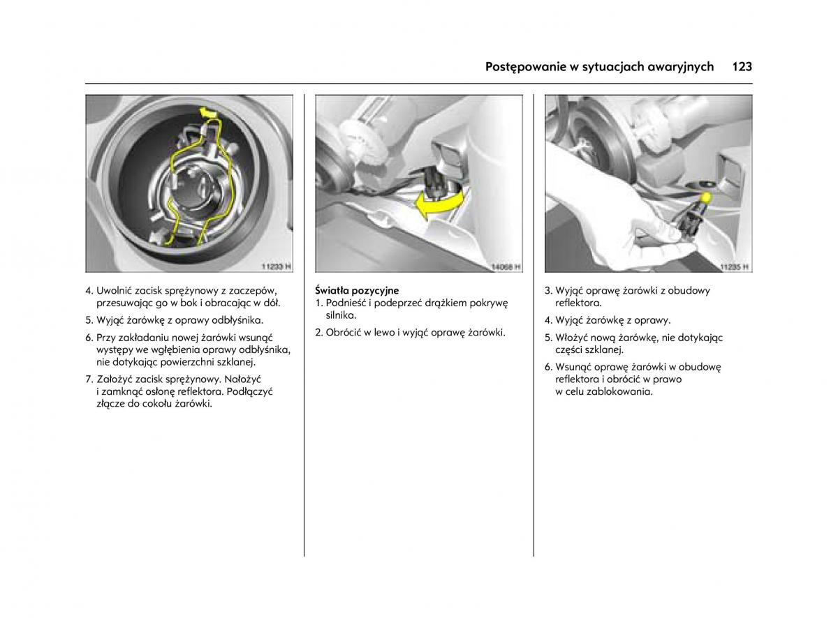 Opel Agila A instrukcja obslugi / page 127