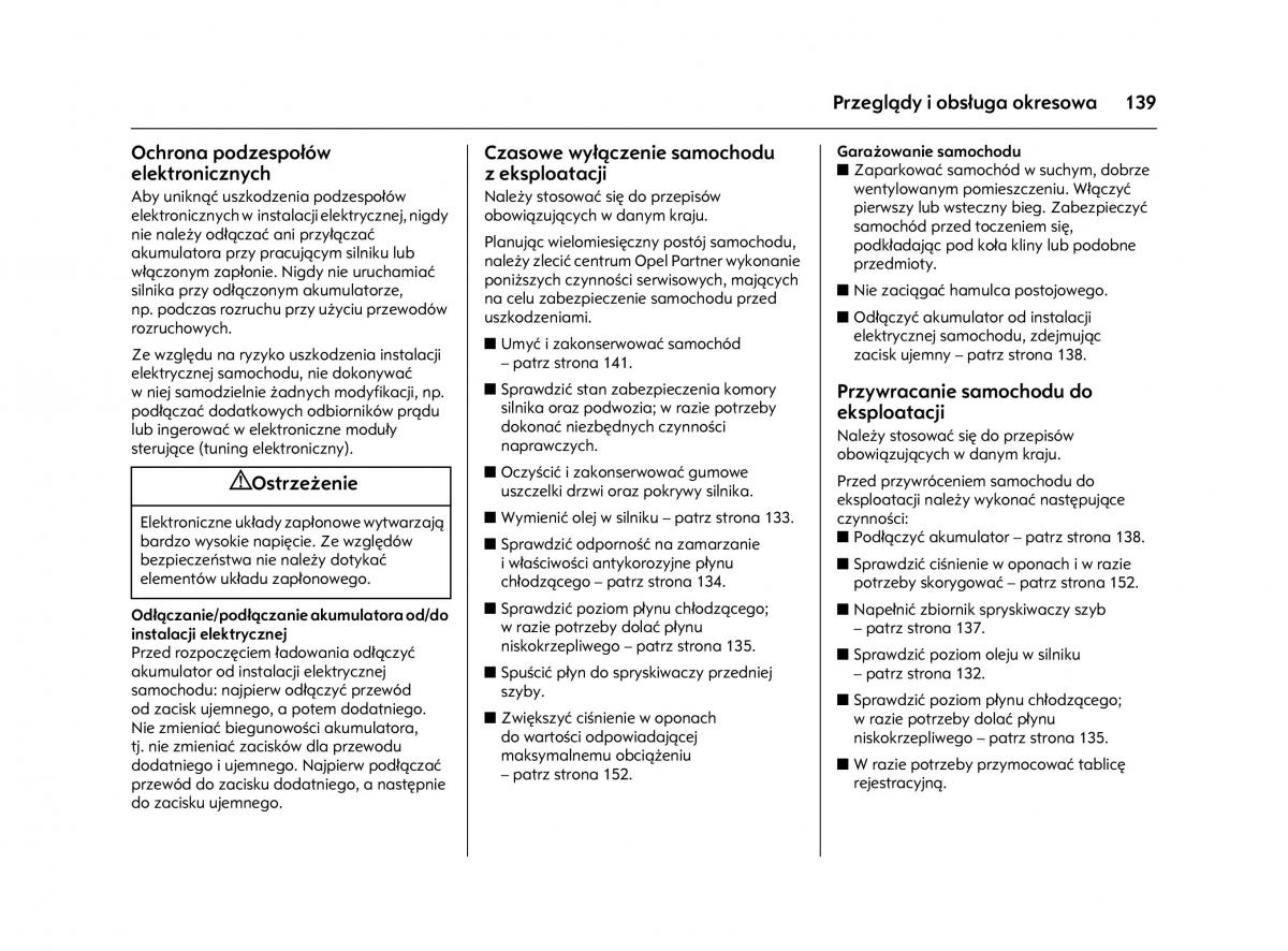 Opel Agila A instrukcja obslugi / page 143