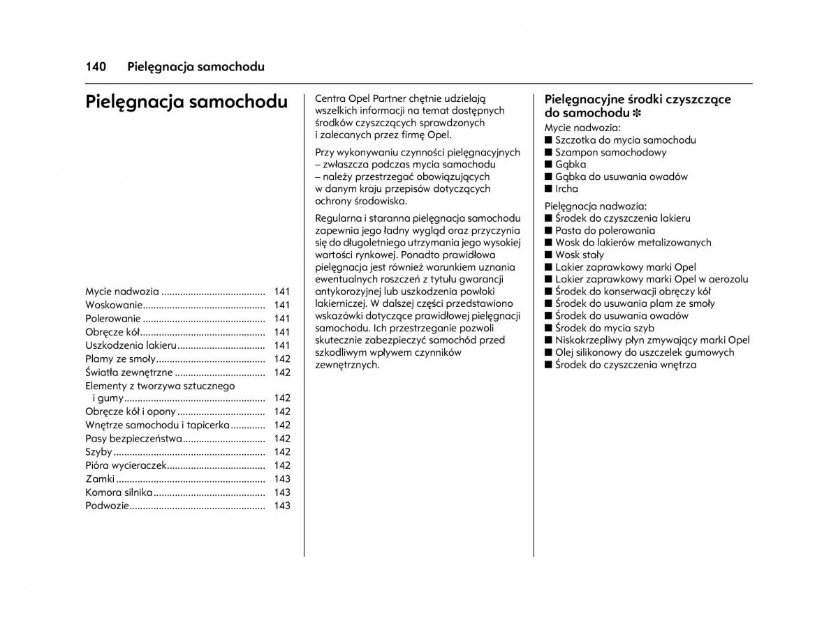 Opel Agila A instrukcja obslugi / page 144