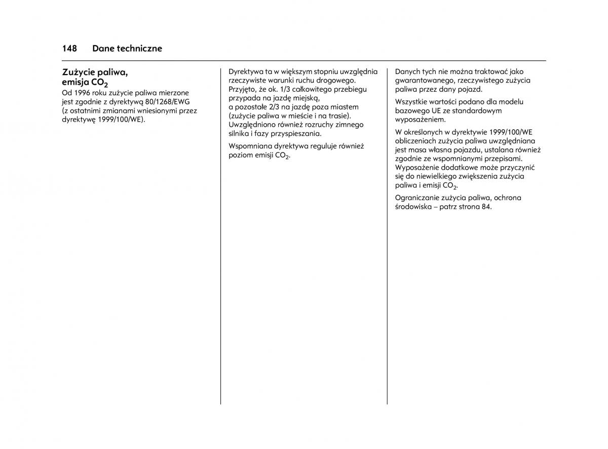 Opel Agila A instrukcja obslugi / page 152