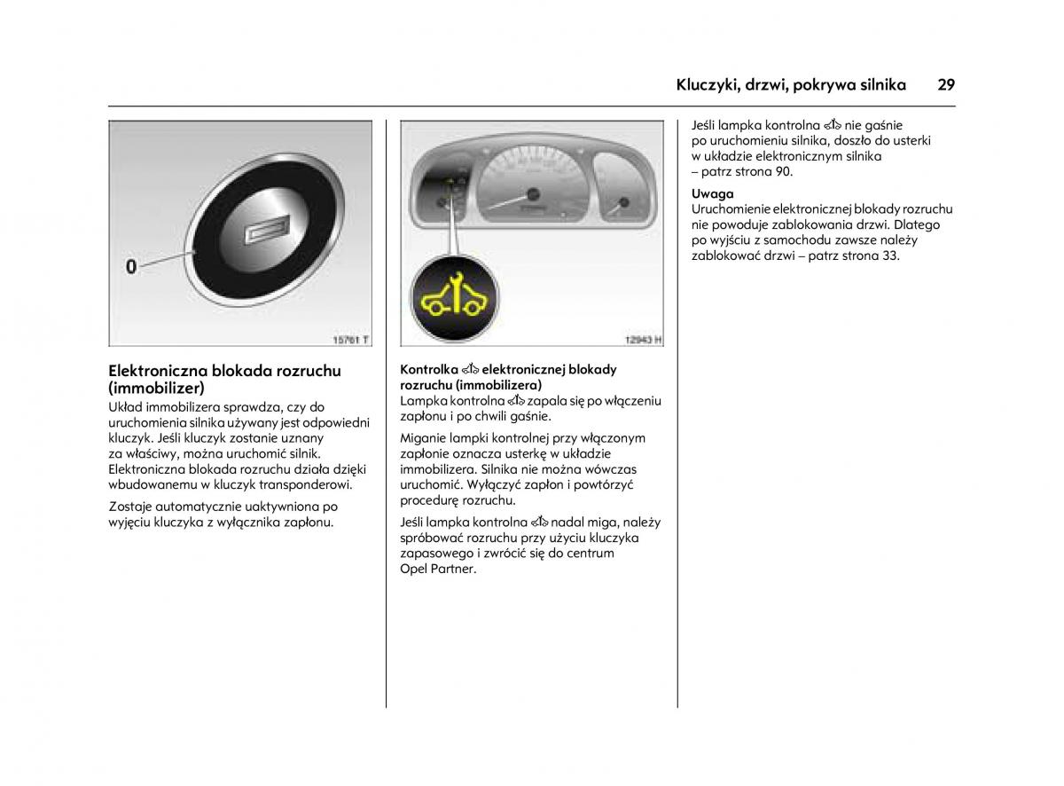 Opel Agila A instrukcja obslugi / page 33