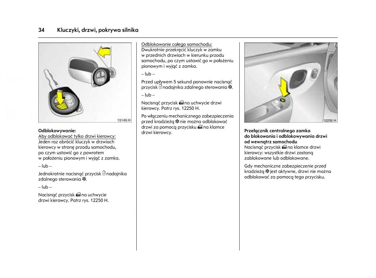 Opel Agila A instrukcja obslugi / page 38