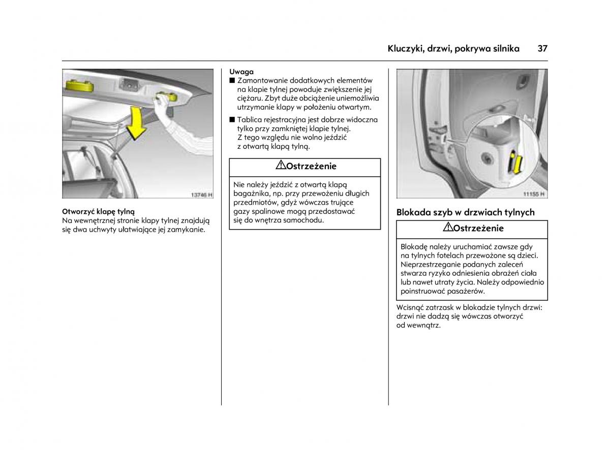 Opel Agila A instrukcja obslugi / page 41