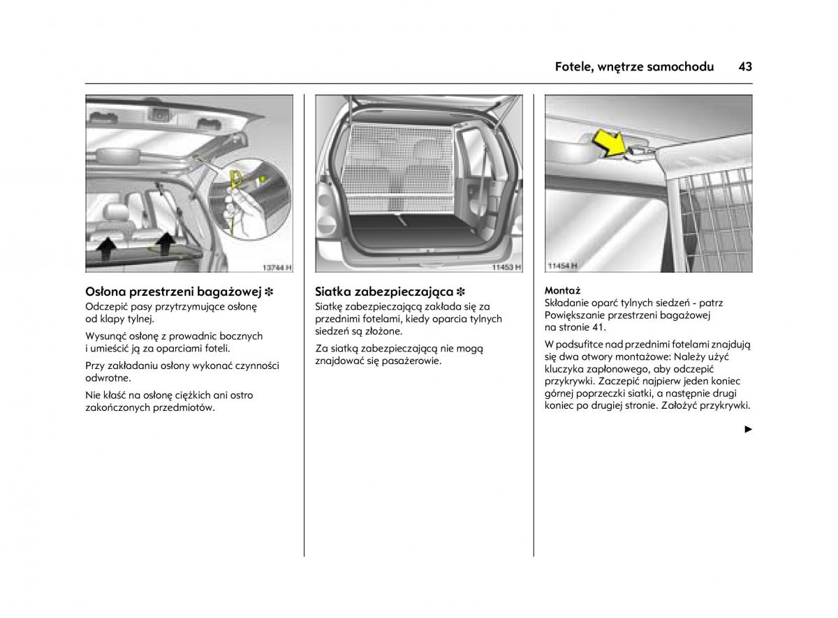 Opel Agila A instrukcja obslugi / page 47