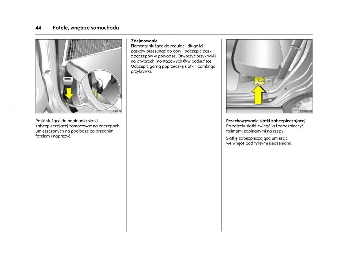 Opel Agila A instrukcja obslugi / page 48