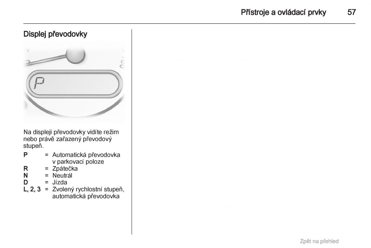 Opel Agila B navod k obsludze / page 57