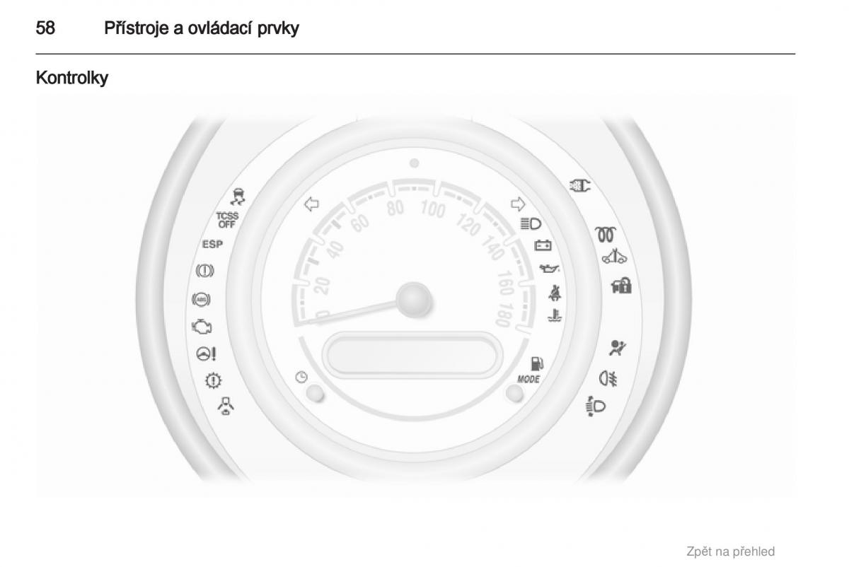 Opel Agila B navod k obsludze / page 58