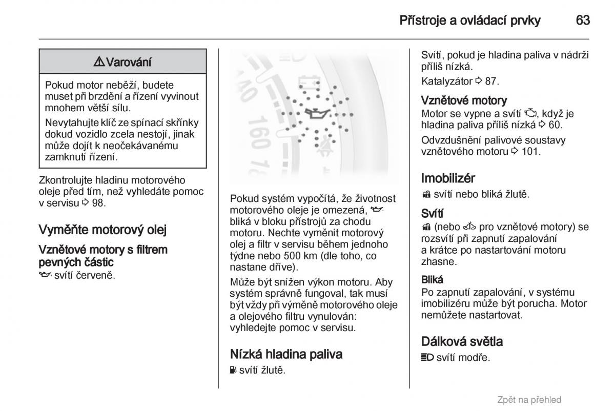 Opel Agila B navod k obsludze / page 63