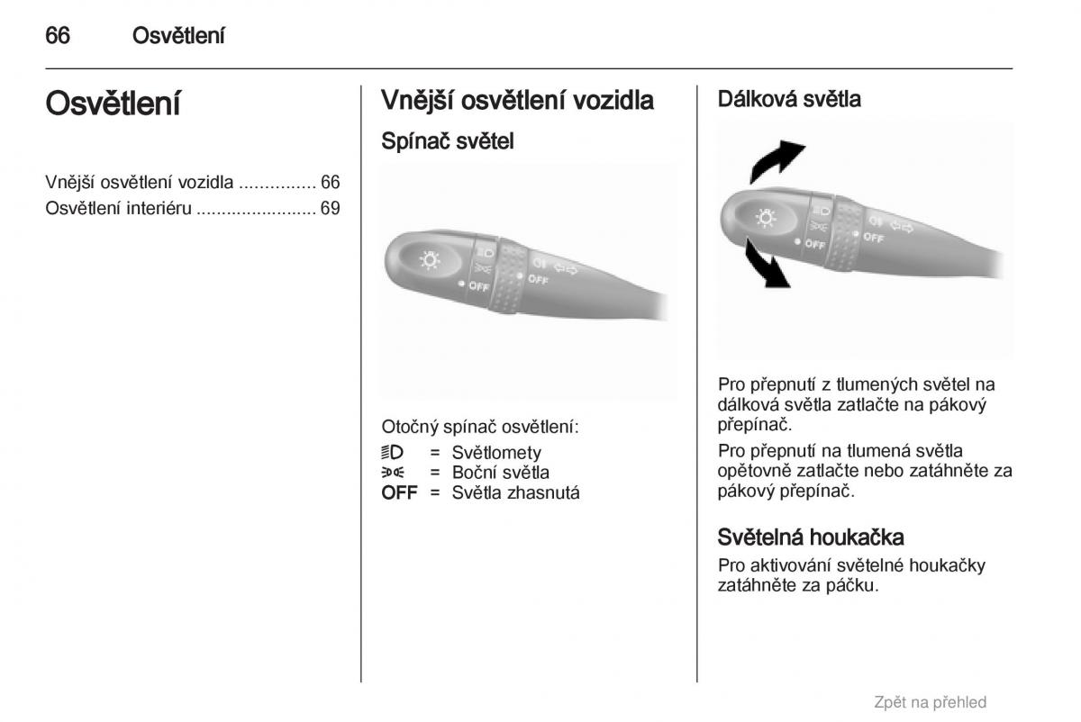 Opel Agila B navod k obsludze / page 66