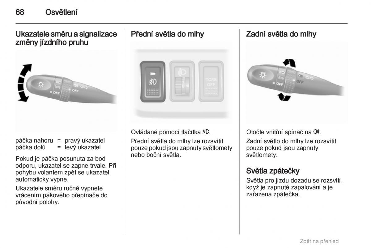 Opel Agila B navod k obsludze / page 68