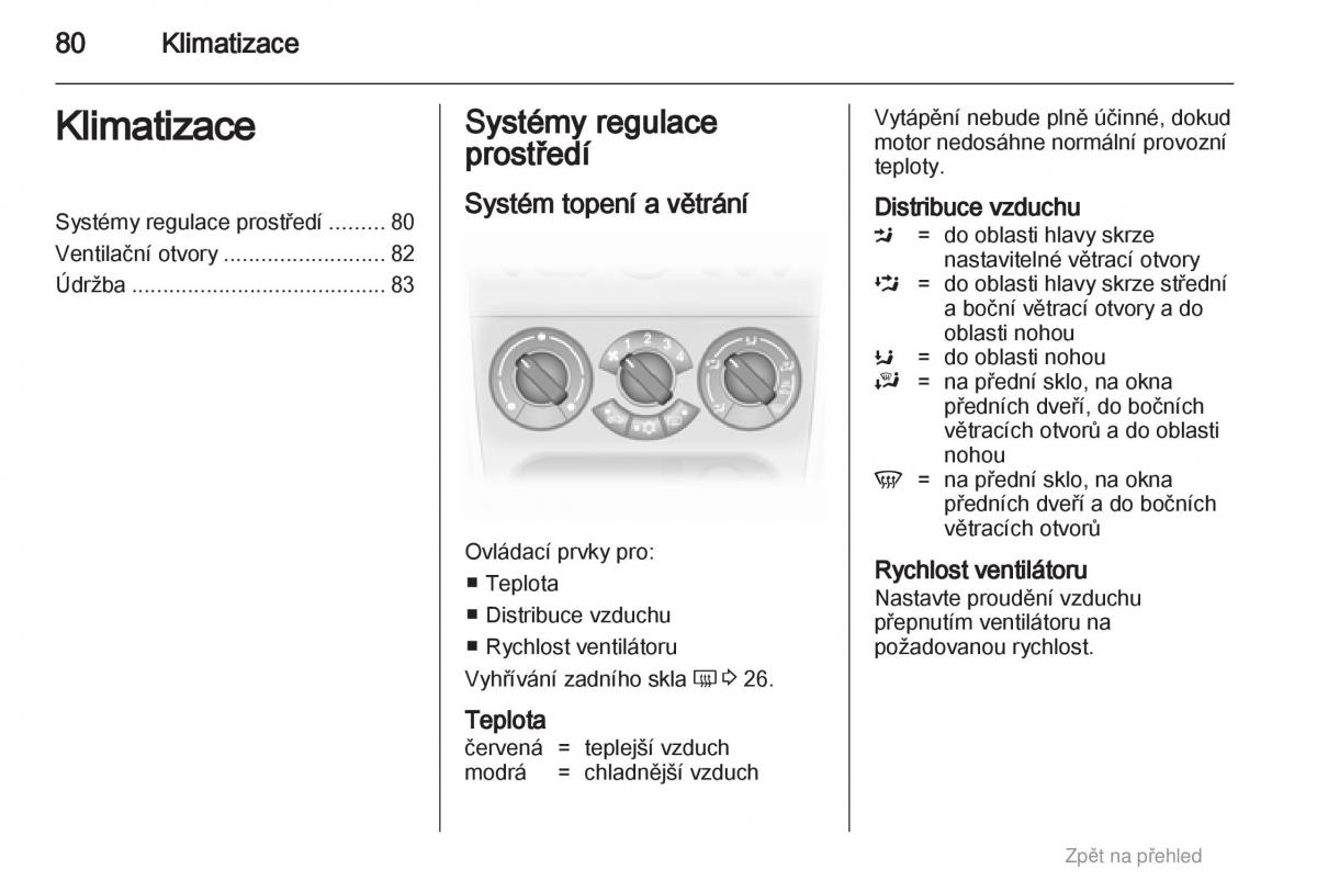 Opel Agila B navod k obsludze / page 80