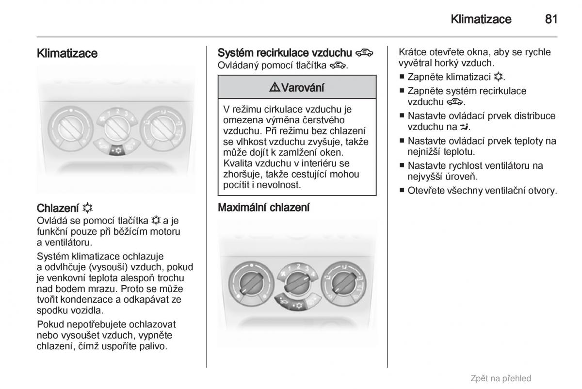 Opel Agila B navod k obsludze / page 81