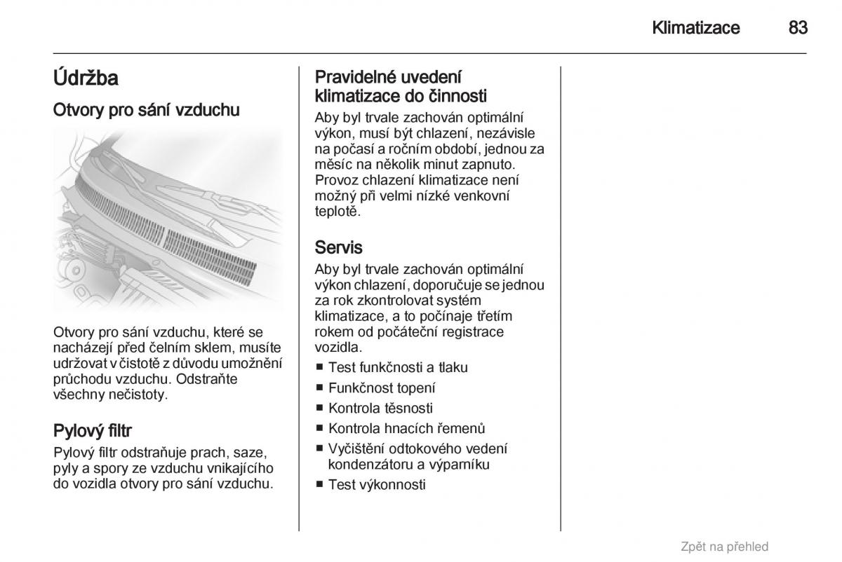 Opel Agila B navod k obsludze / page 83