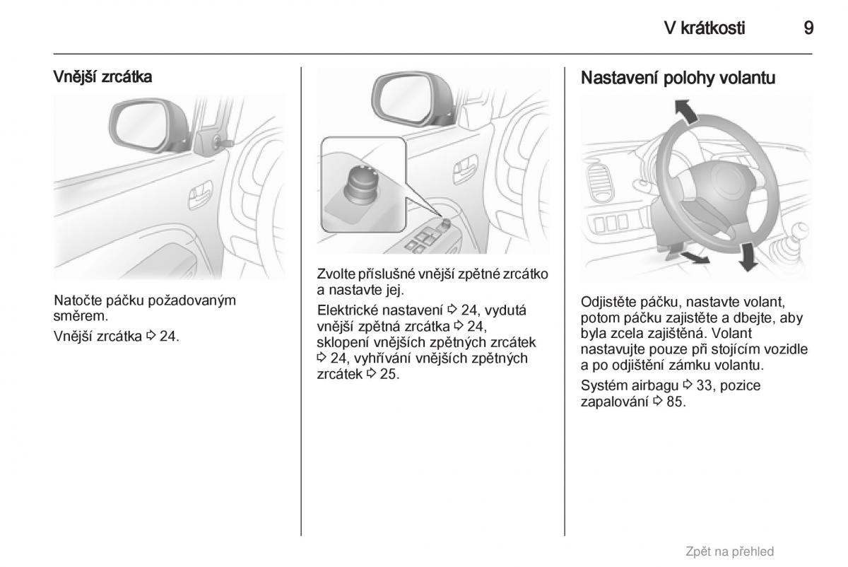 Opel Agila B navod k obsludze / page 9