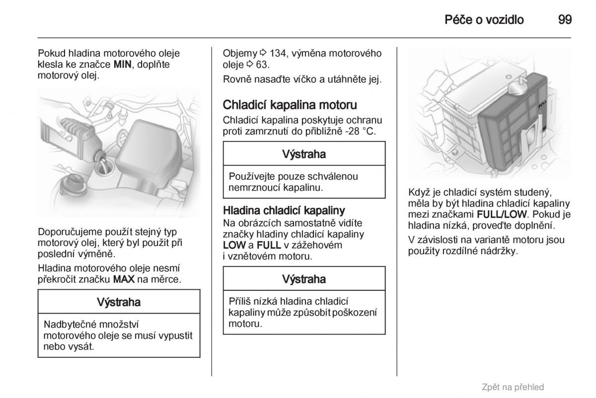 Opel Agila B navod k obsludze / page 99