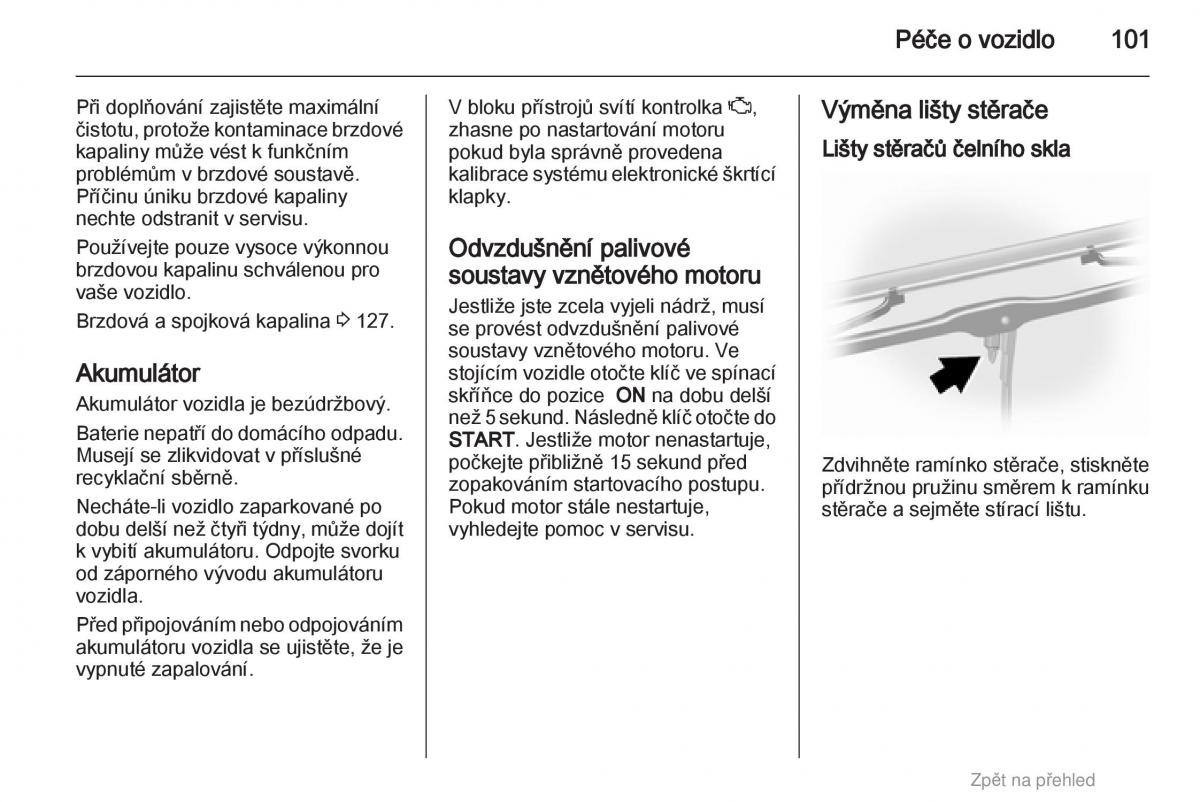 Opel Agila B navod k obsludze / page 101