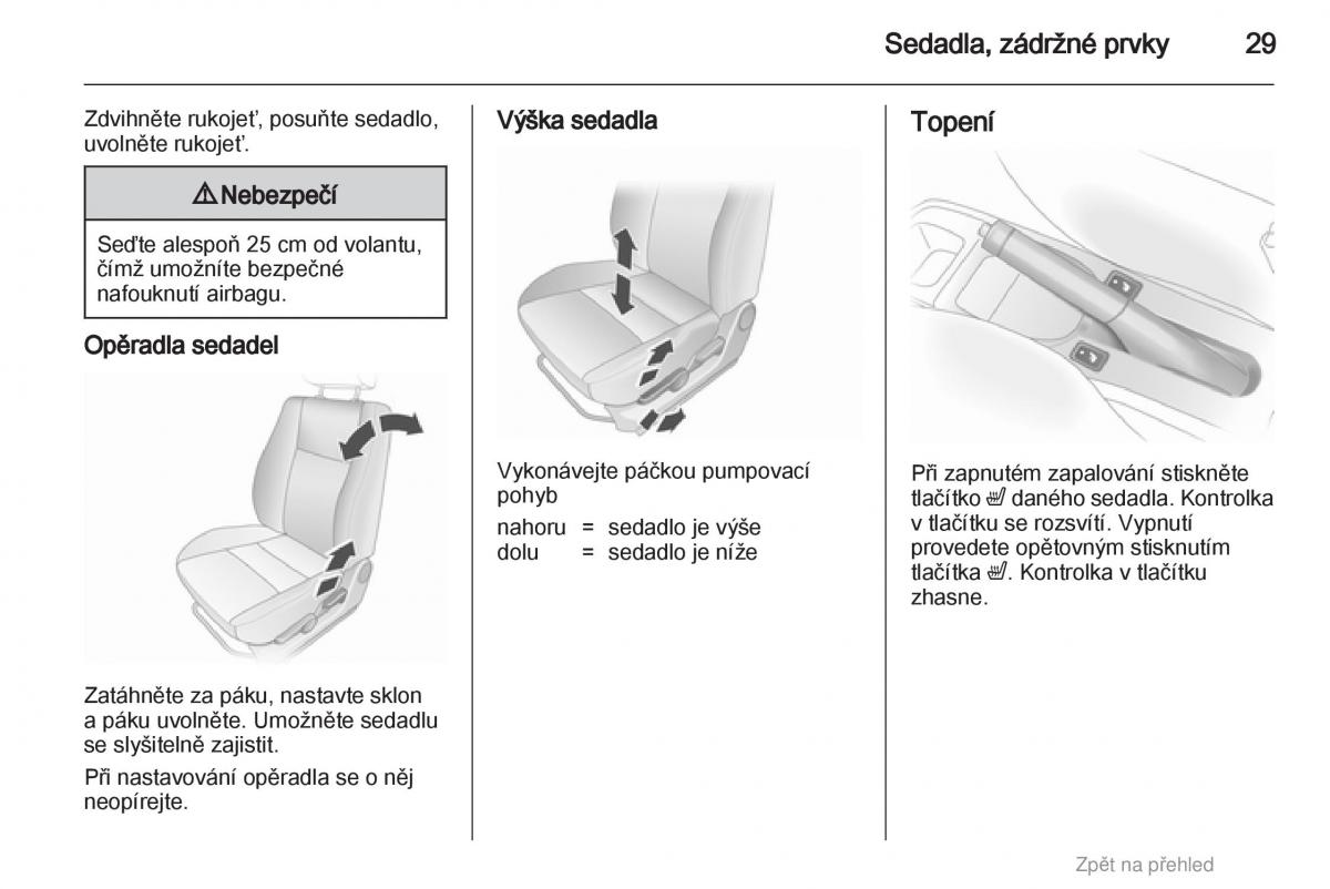 Opel Agila B navod k obsludze / page 29