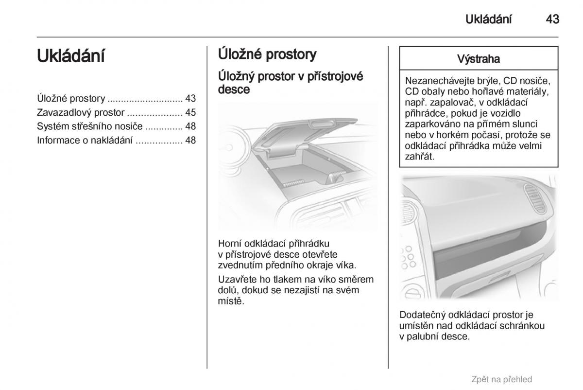 Opel Agila B navod k obsludze / page 43