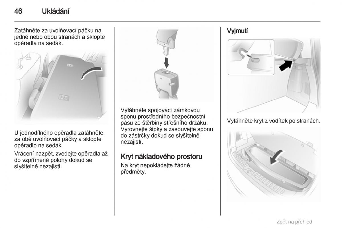 Opel Agila B navod k obsludze / page 46