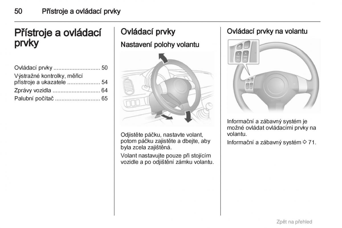 Opel Agila B navod k obsludze / page 50