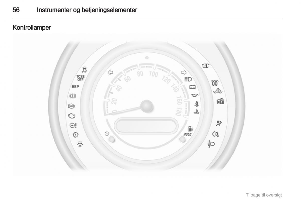 Opel Agila B Bilens instruktionsbog / page 56