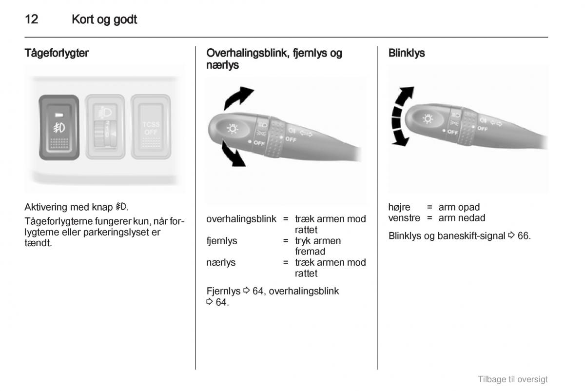 Opel Agila B Bilens instruktionsbog / page 12