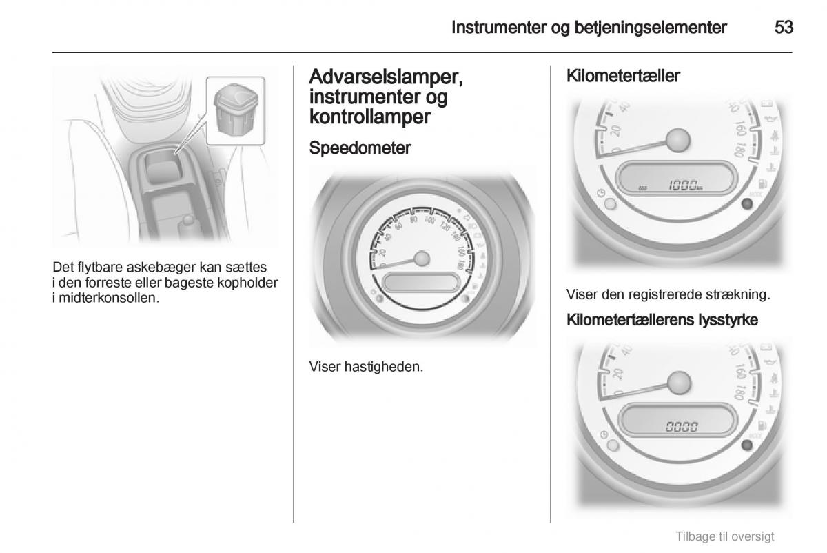 Opel Agila B Bilens instruktionsbog / page 53