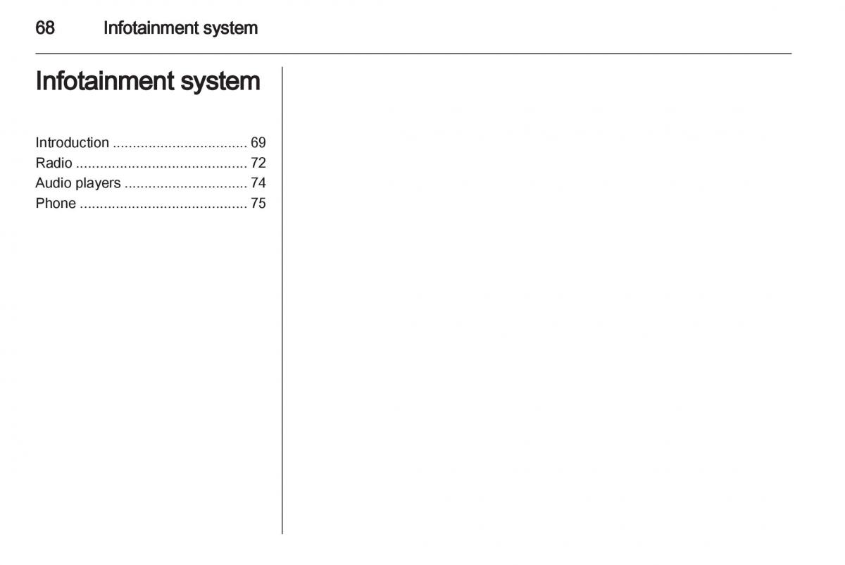 Opel Agila B owners manual / page 68