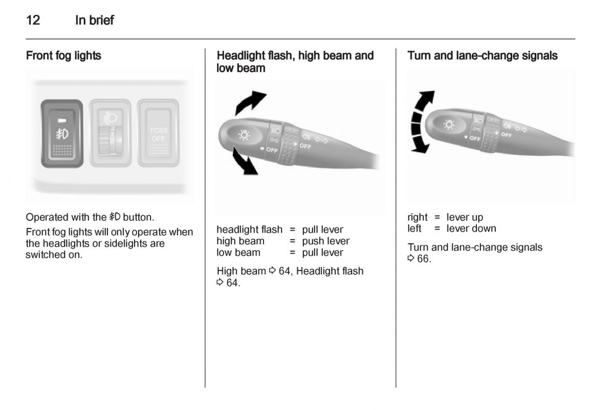 Opel Agila B owners manual / page 12